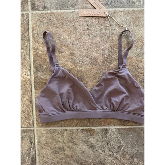Skims Fits Everybody Crossover Bralette Umber Size XS - Picture 5 of 9